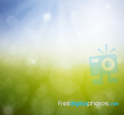 Spring Nature Background With Grass Stock Photo