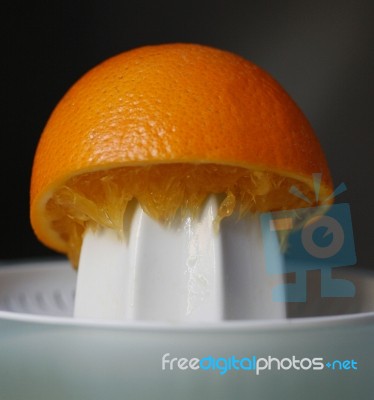 Squeezed Orange Stock Photo