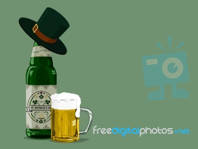 St Patrick's Day Beer Stock Image