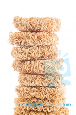 Stacked Instant Noodle Stock Photo