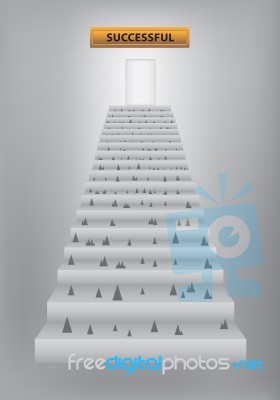 Stairway To Successful Stock Image