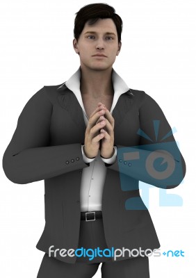 Standing Male Model Stock Image