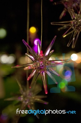 Star Glass Ornament Stock Photo