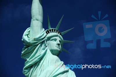 Statue Of Liberty Face Stock Photo
