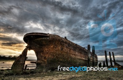 Steel Boat Wreck Stock Photo Steel Boat Wreck Stock Photo