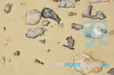 Stone And Sand Background Stock Photo