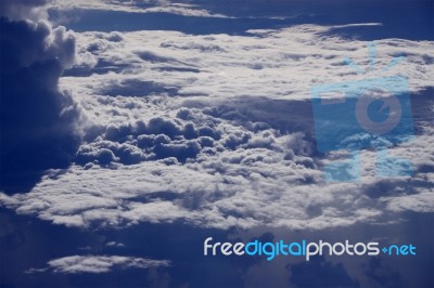 Storm Cloud Upper Level Dark Sky Stock Photo