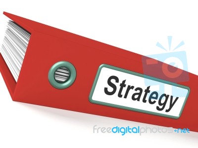 Strategy File Stock Image