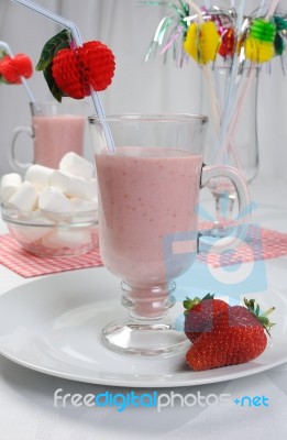 Strawberry Cocktail Stock Photo