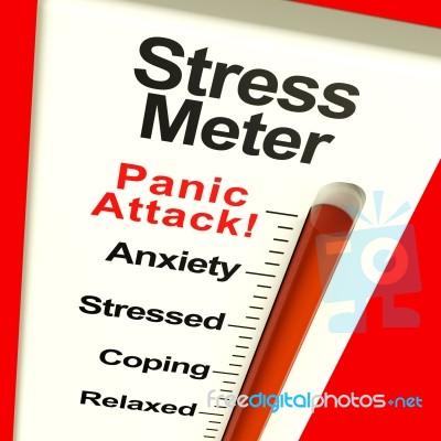 Stress Meter Stock Image