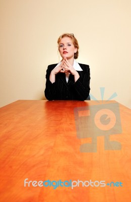 Strong Businesswoman Stock Photo