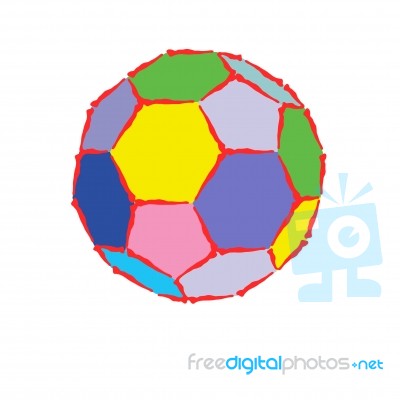 Stylish Soccer Ball Stock Image