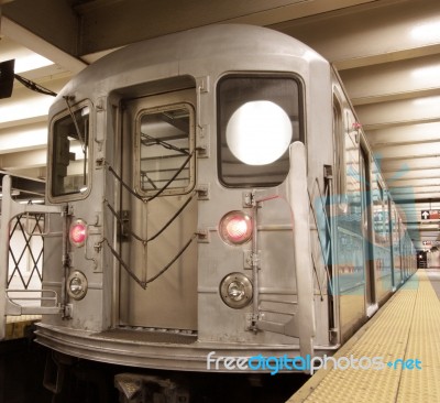 Subway Train Stock Photo