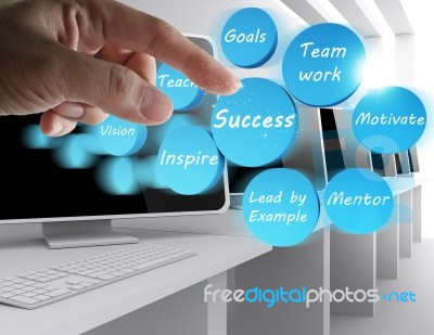  Success Icon Diagram Stock Image