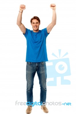 Successful Young Tall Man Stock Photo