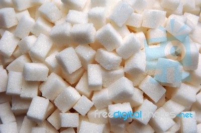 Sugar Lumps Stock Photo