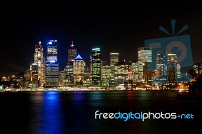 Sydney At Night Stock Photo