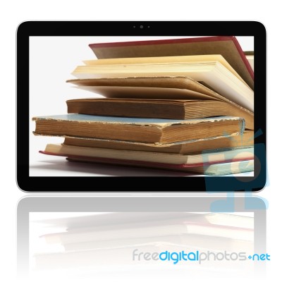 Tablet Computer And Notebook Stock Image