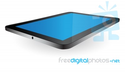 Tablet Pc Isolated On The White Background Stock Image