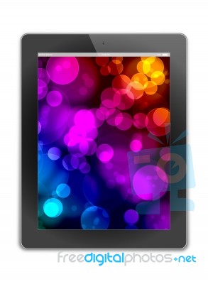 Tablet Pc On White Background Stock Image
