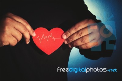 Take Care Your Heart Stock Photo