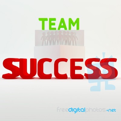 Team Person With Success Stock Image
