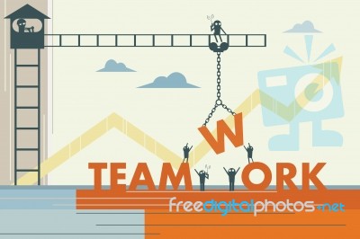 Team Work Concept Stock Image