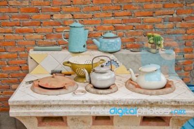 Teapots Stock Photo