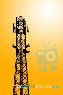 telecommunications tower Stock Photo
