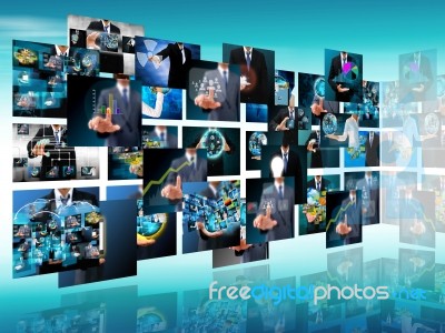 Television And Internet Production Stock Photo