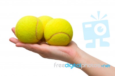 Tennis Balls Stock Photo