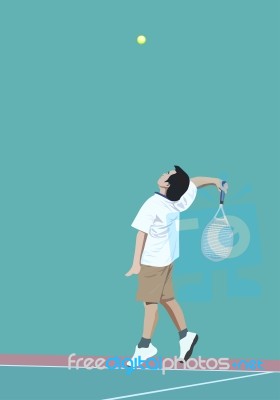Tennis Player Stock Image