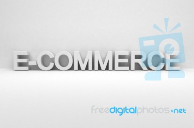 Text E-commerce Stock Image