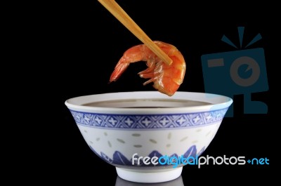 Thai Shrimp Stock Photo