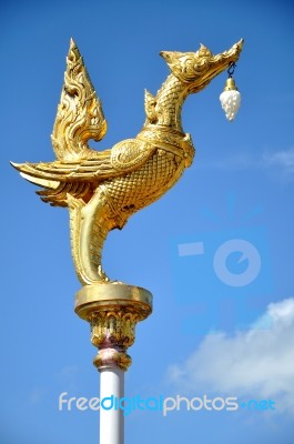 Thai Street Lamp Stock Photo