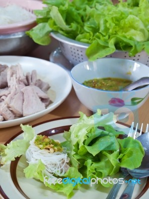 Thai Style Salad Stock Photo