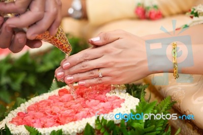 Thai Wedding Stock Photo