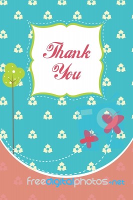 Thank You Card Stock Image