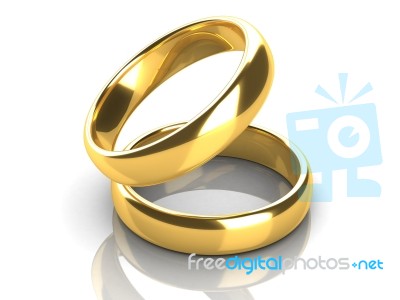 The Beauty Wedding Ring Stock Image