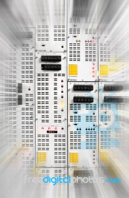 The Communication And Internet Network Server Stock Photo