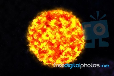 The Sun In Space Stock Image