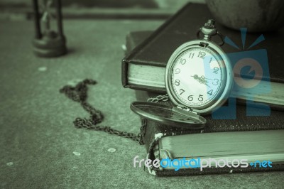 The Timer With Vintage Stock Photo