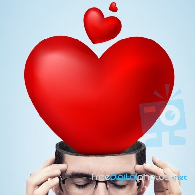 Thinking Heart Stock Image