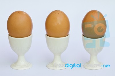 Three Eggs Stock Photo