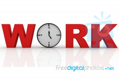 Time And Work Stock Image
