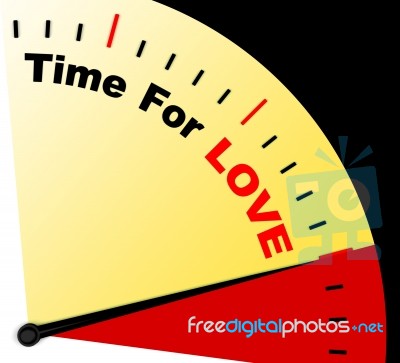 Time For Love Message Meaning Romance And Feelings Stock Image