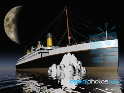 Titanic And Iceberg Stock Image