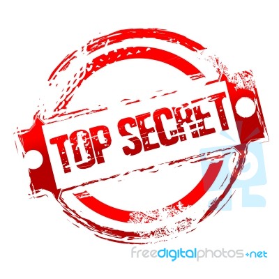 Top Secret Stamp Stock Image