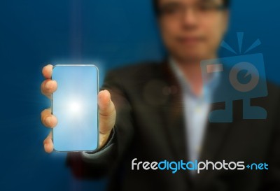 Touchscreen Mobile Stock Photo