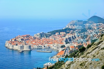 Town Of Dubrovnik Croatia Stock Photo